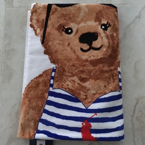 🌞LIMITED EDITION Polo Bear Beach Towel His/Her - Picture 4 of 7